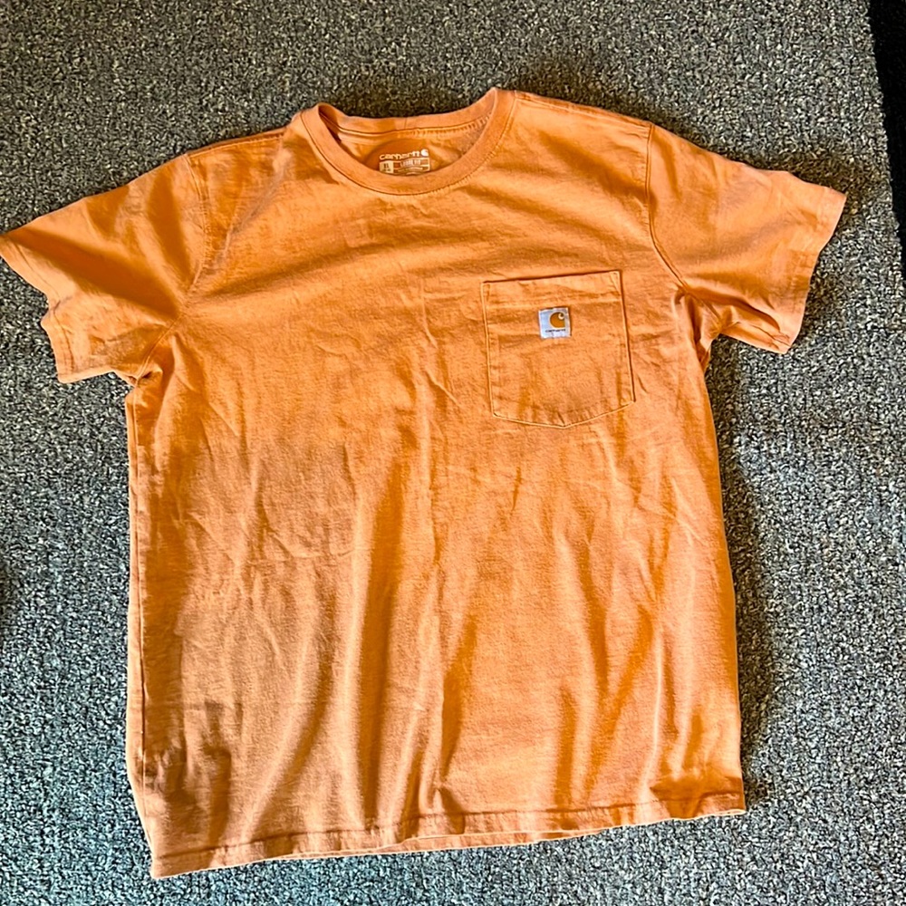 Orange Men’s Carhartt Short Sleeve Shirt